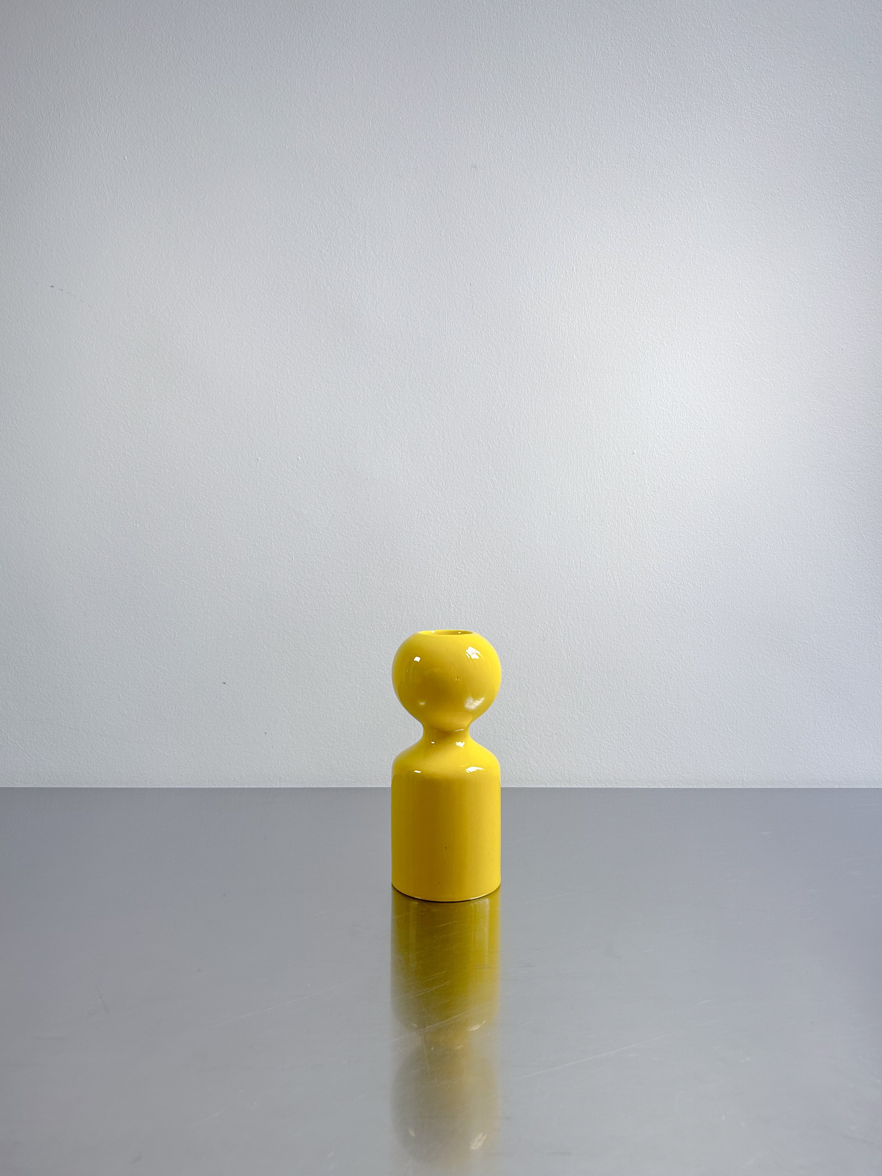 candlestick by Liisi Beckmann Yellow