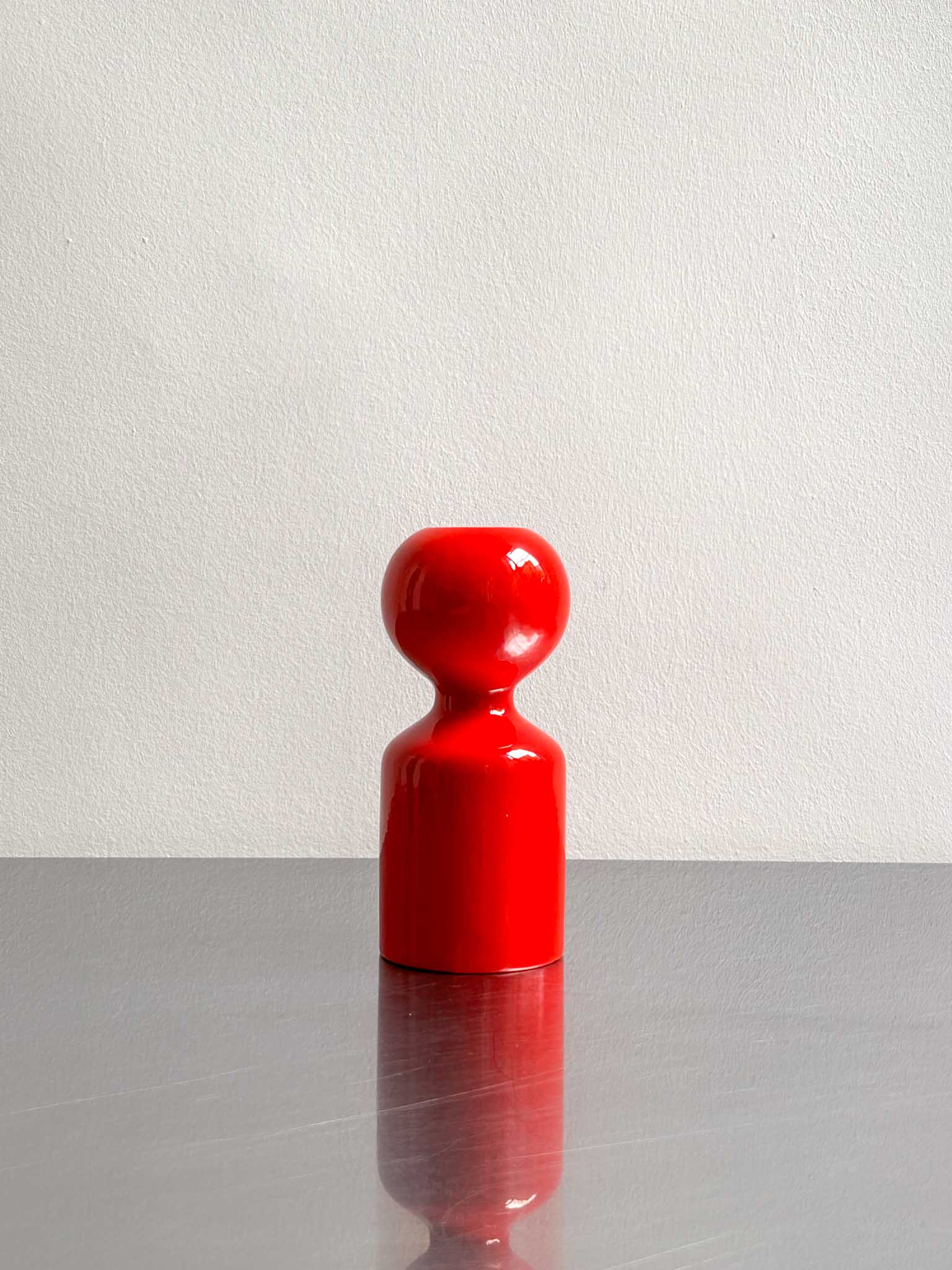 candlestick by Liisi Beckmann Red