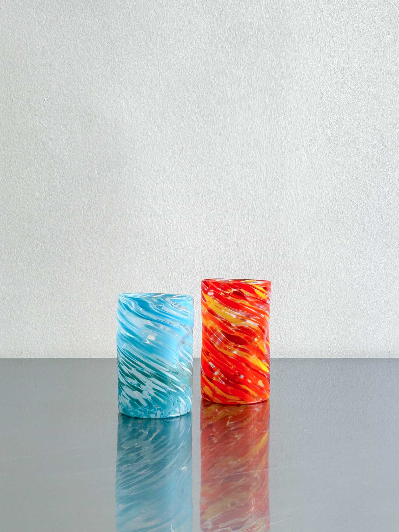 glasses Fuoco e Ghiaccio by artetica - Design from Milan