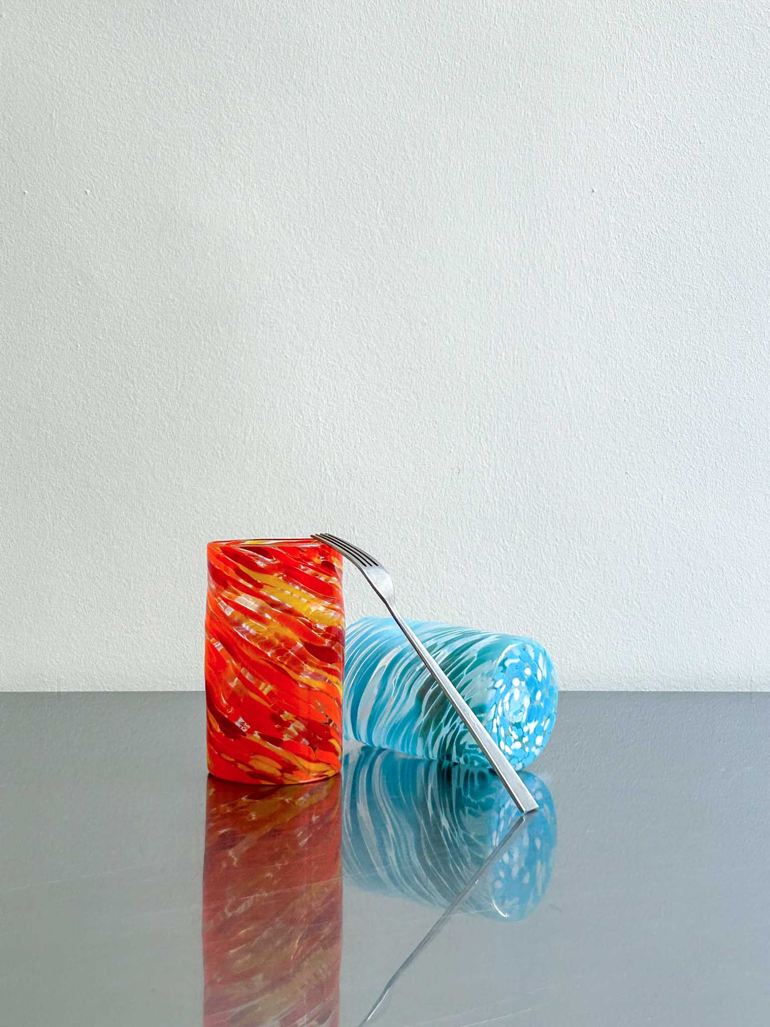 glasses Fuoco e Ghiaccio by artetica - Design from Milan