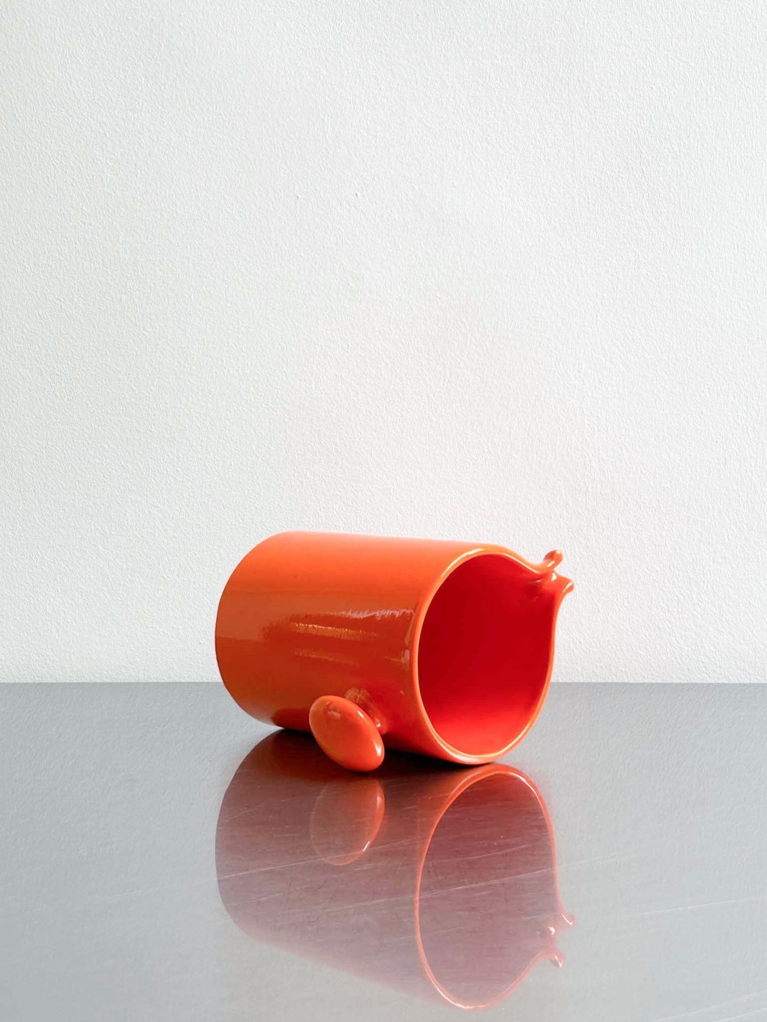 orange pitcher Il Picchio by artetica - Design from Milan
