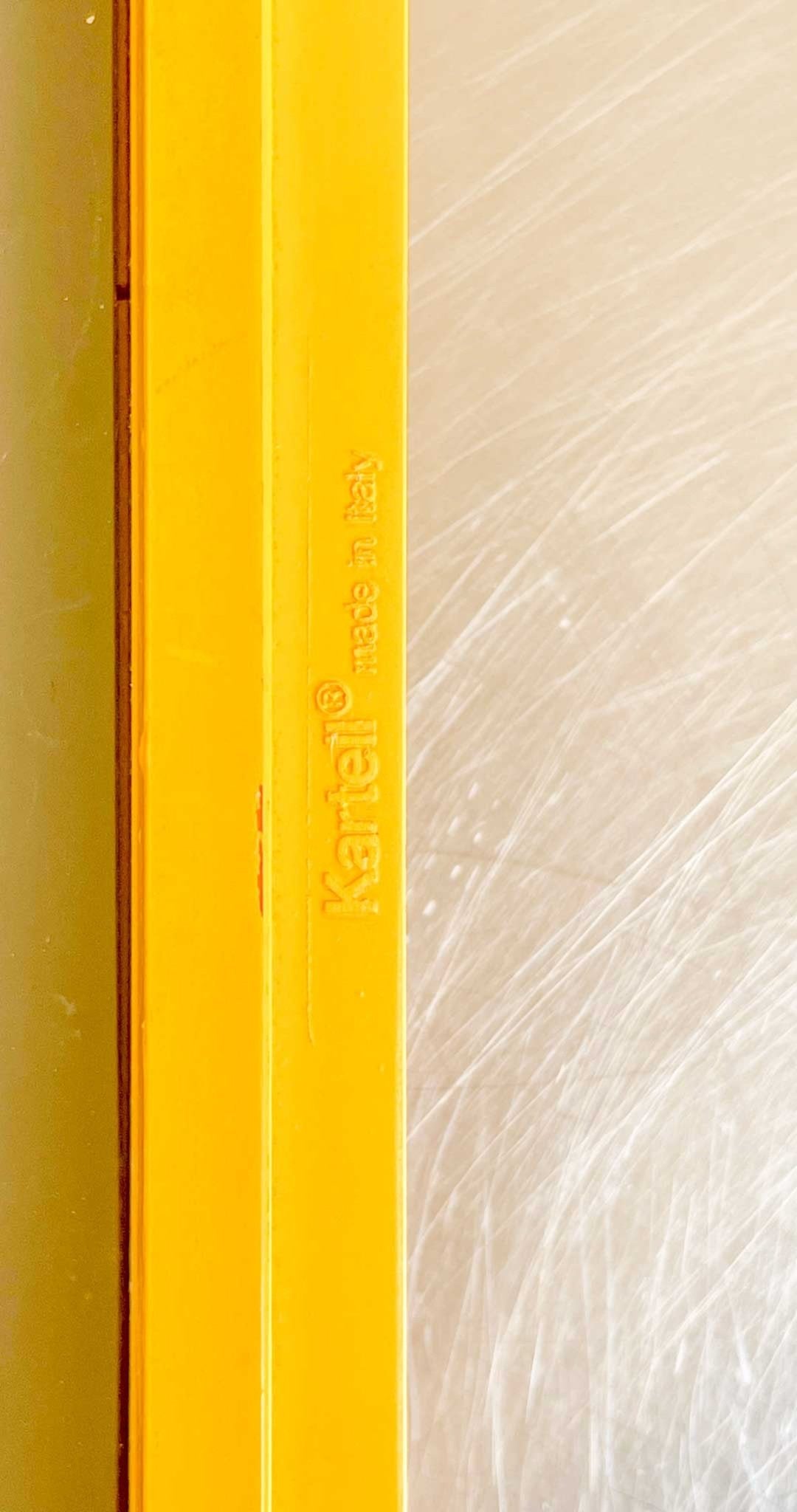 yellow mirror by Anna Castelli by artetica - Design from Milan