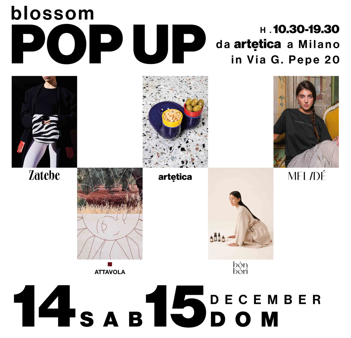 Pop Up 14/15 Dec - artetica