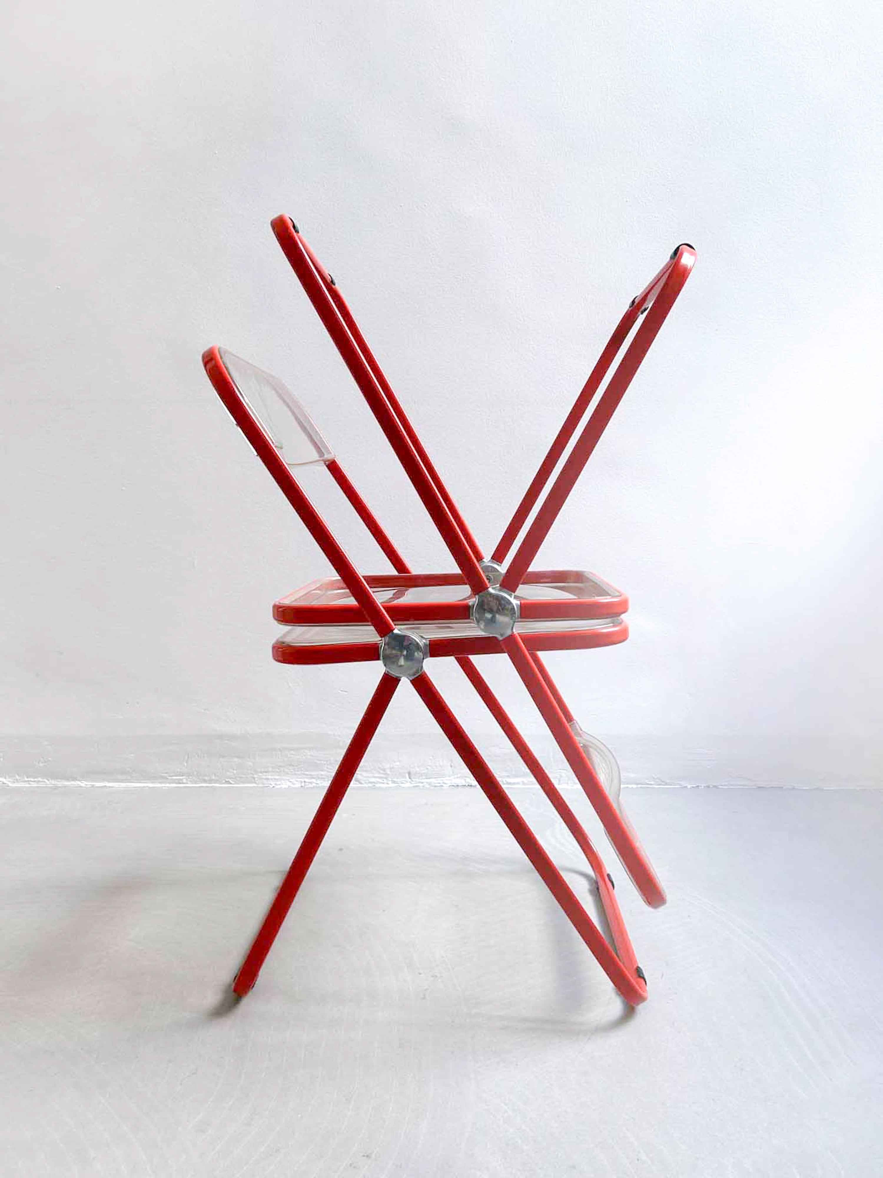 four Plia chairs by Giancarlo Piretti