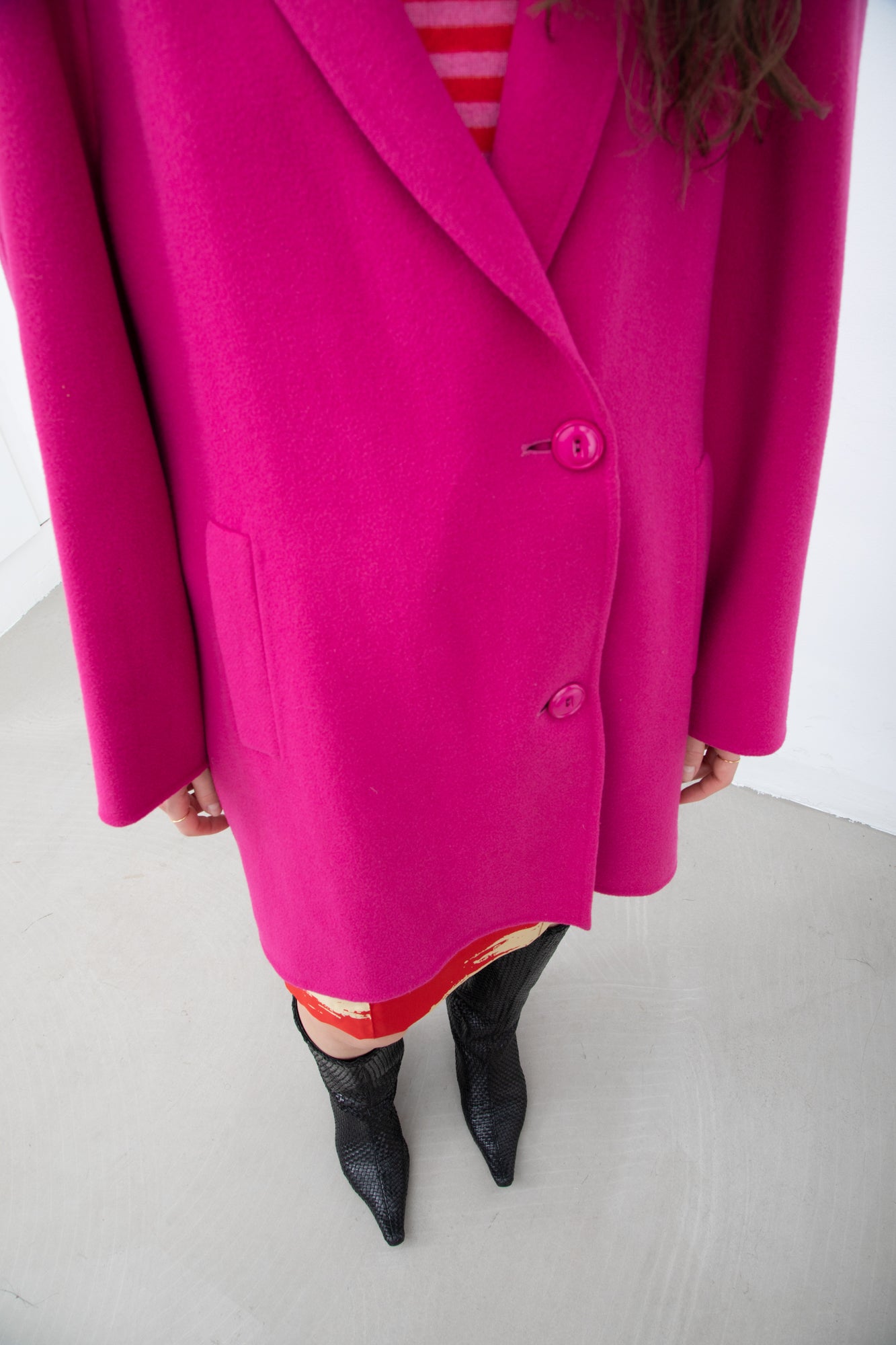 magenta coat