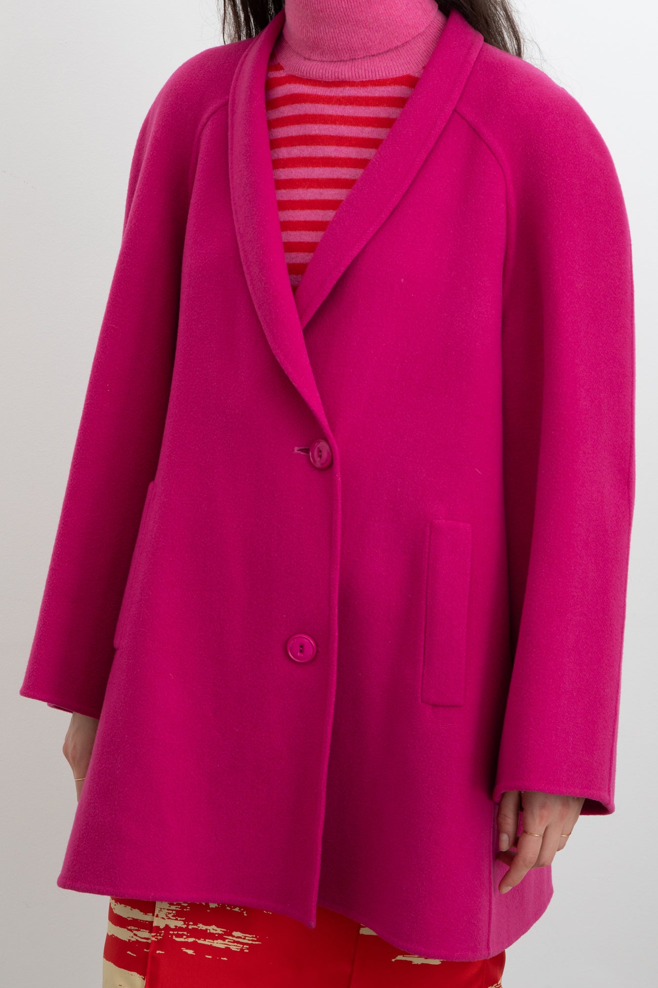 magenta coat