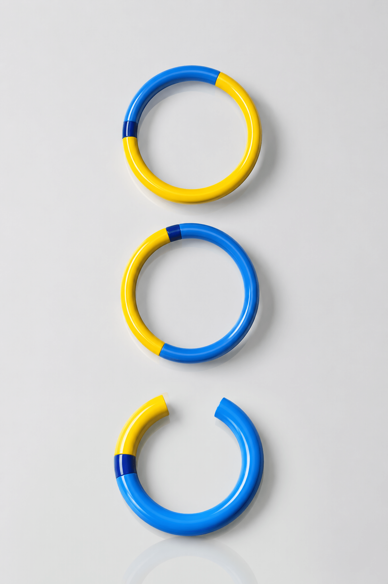 Set of 3 Hoop Bangles by artetica - from Milan