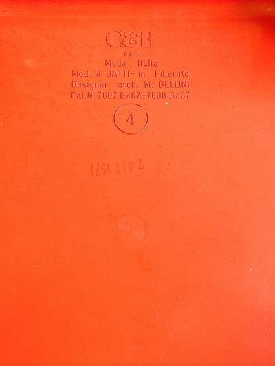 side table 4 Gatti by Mario Bellini by artetica - Design from Milan