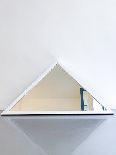 white triangle mirror by Anna Castelli by artetica - Design from Milan