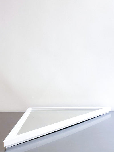 white triangle mirror by Anna Castelli by artetica - Design from Milan