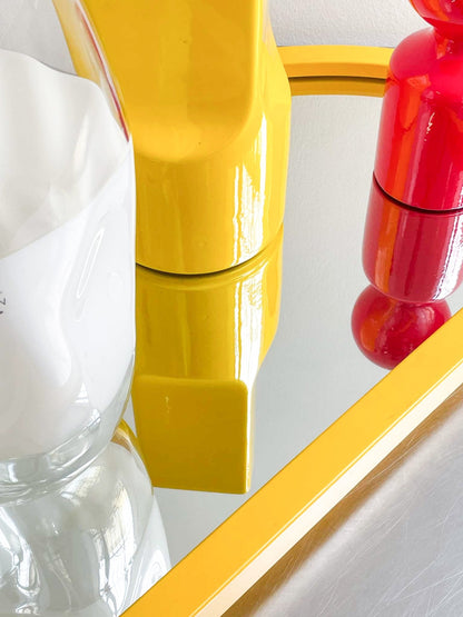 yellow mirror by Anna Castelli by artetica - Design from Milan